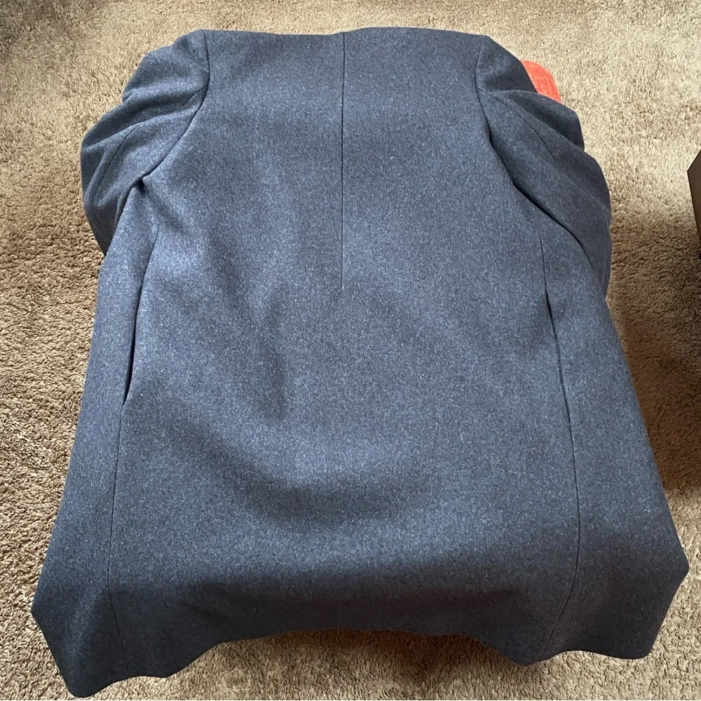 $80 FINAL PRICE COS Minimalist Dark Grey Wool Blend Coat - Picture 9 of 10